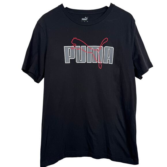 Puma Shadow Cat Men's Graphic Black Tee Size L - Picture 1 of 5